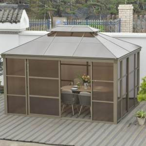 Outdoor Gazebo Canopy with special design sliding door