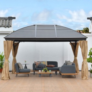 Best High Resilience Reticulated Foam – 
 Outdoor Gazebo Canopy, Aluminum Frame Soft Top Outdoor Patio Gazebo  – Yufulong