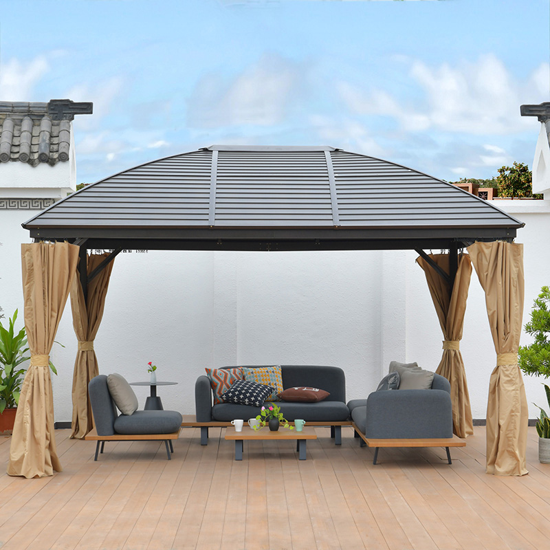 China Large Family Tent Product – 
 Outdoor Gazebo Canopy, Aluminum Frame Soft Top Outdoor Patio Gazebo  – Yufulong