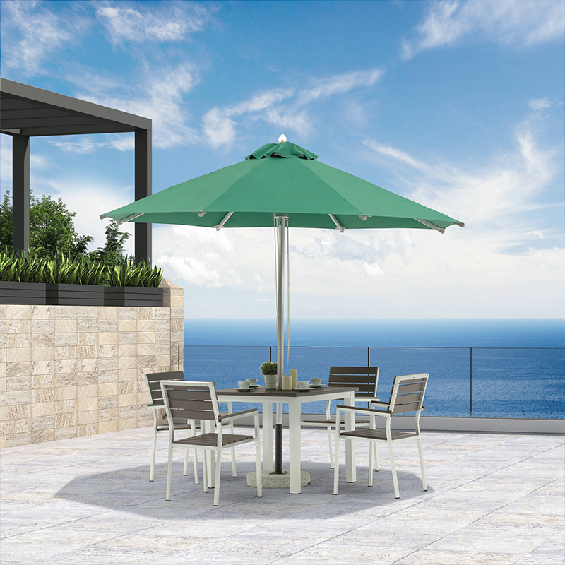 Folding Sun Lounge Supplier – 
 Outdoor Aluminum Patio Umbrella, Market Striped Umbrella  – Yufulong