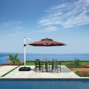 Manufacturer for Luxury Umbrella -
 High-end Titanium Gold Aluminium Rome Garden Umbrella Outdoor  – Yufulong