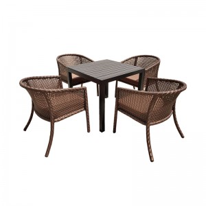 2021 Latest Design Dining Set -
 Furniture Medium Brown Rattan Indoor-Outdoor Restaurant Stack Chair – Yufulong