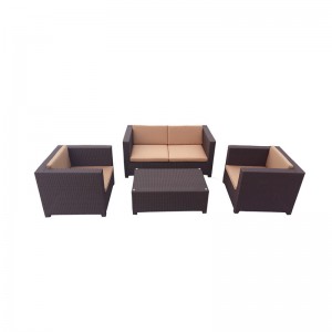 China Garden Furniture Manufacturers – 
 Outdoor Conversation Couch Sofa Set for Backyard Balcony Porch – Yufulong