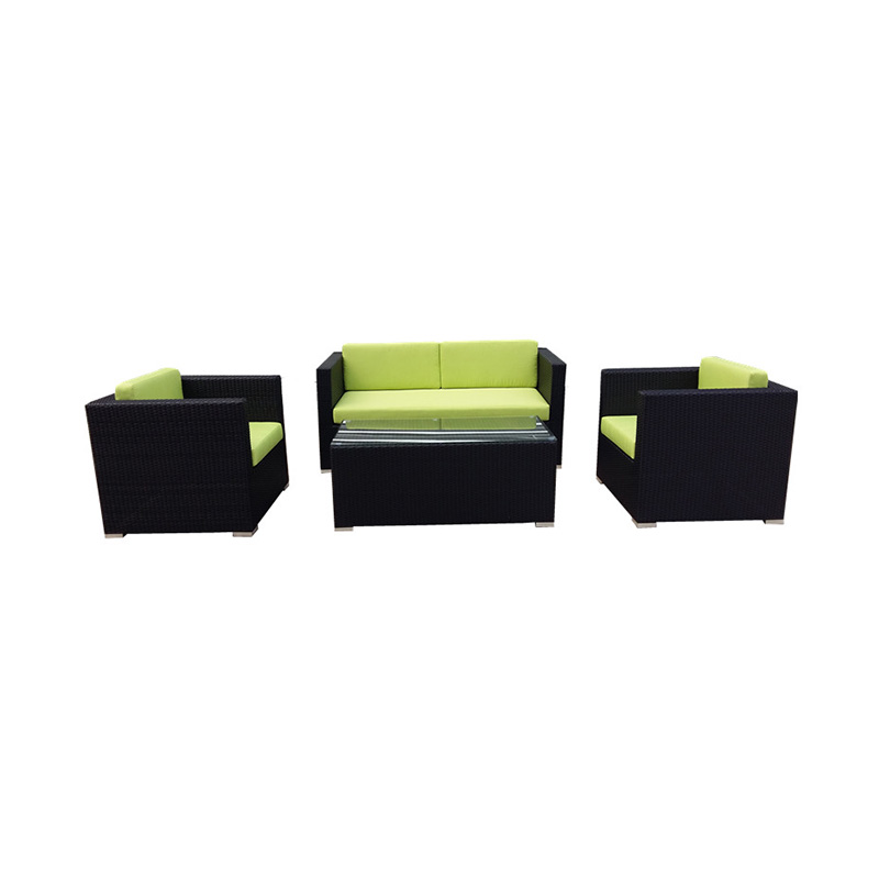 China Large Outdoor Corner Sofa – 
 Wicker Patio Conversation Furniture Set For Garden – Yufulong