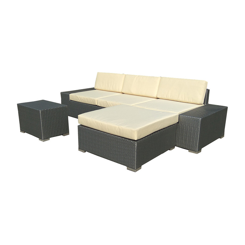 China Canopy Bed Manufacturers – 
 Patio Sectional Set Wicker Outdoor Sofa Set for Garden Patio Backyard Deck Poolside – Yufulong