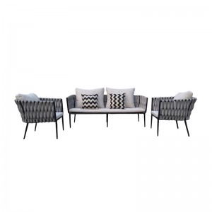 Popular Design for Modern Teakwood Garden Outdoor Custom Furniture Set Patio Fabric Sofa