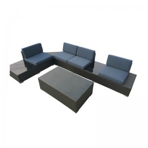 Wholesale Dealers of China Outdoor Patio Garden Rattan 7 Piece Sectional Sofa Furntiure Wf-17021