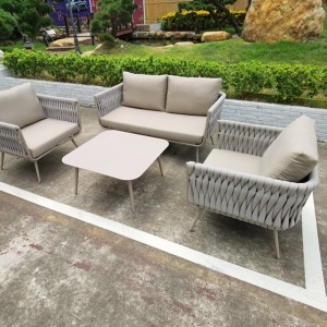 Wholesale Price China Outdoor Furniture Rope Set Garden Patio Leisure Dining Furniture Sofa