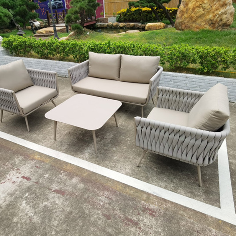 China Hanging Chair Factories – 
 Best Choice Products Outdoor Rope Patio Furniture Conversation Sofa Set  – Yufulong