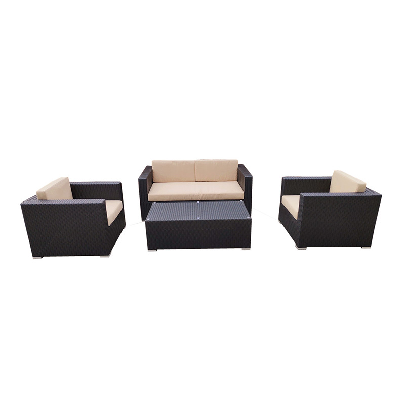 China Armless Sofa Suppliers – 
 Patio Outdoor Furniture Set Porch Wicker Chairs Sets Rattan Balcony Sofa Conversation Set  – Yufulong