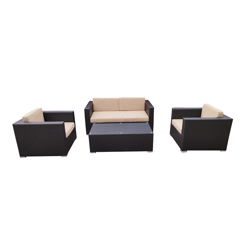 China Reticulated Foam Companies – 
 Patio Outdoor Furniture Set Porch Wicker Chairs Sets Rattan Balcony Sofa Conversation Set  – Yufulong