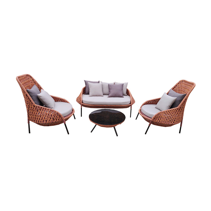 China Folding Sun Lounge Factories – 
 Outdoor Patio Furniture Set, Wicker Rattan Sectional Sofa Conversation Set  – Yufulong