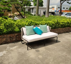 Factory Cheap China Aluminum Sofa Set Modern Outdoor Garden Patio Hotel Sets Leisure Aluminium Sofa Lounger Chair Furniture Outdoor Furniture Factory