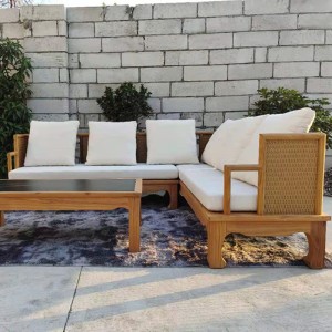 Discountable price Modern Hot Sale Garden Style Outdoor Leisure Couch Sofa Hotel Resort Home Villa Handmade Woven Furniture Set