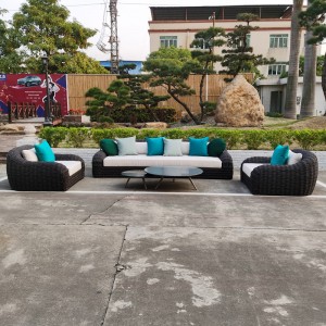 China Cheap price Sofa -
 Garden 4 Piece Patio Set – Deep Seating Woven Ropes Outdoor Patio Furniture Set – Yufulong