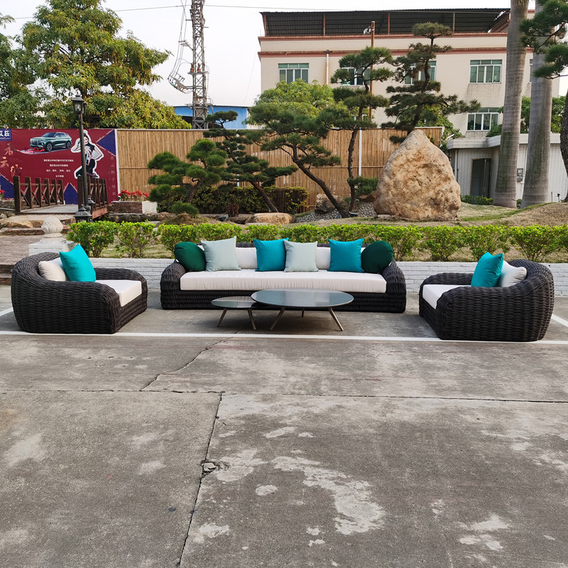 Chinese wholesale Garden Sofa -
 Garden 4 Piece Patio Set – Deep Seating Woven Ropes Outdoor Patio Furniture Set – Yufulong