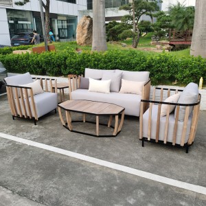Reasonable price Flat Weaving Outdoor Rattan Garden Sofa for Patio