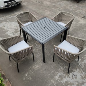 Hot Sale for Dining Table -
 All Weather table chairs Set Patio Conversation Bistro Set Outdoor Furniture – Yufulong