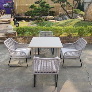 China Factory for Desk -
 All Weather table chairs Set Patio Conversation Bistro Set Outdoor Furniture – Yufulong