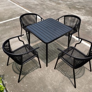 Factory Free sample Reticulated Foam -
 Outdoor Patio Dining Set, Outdoor Metal Dining Table Set  – Yufulong