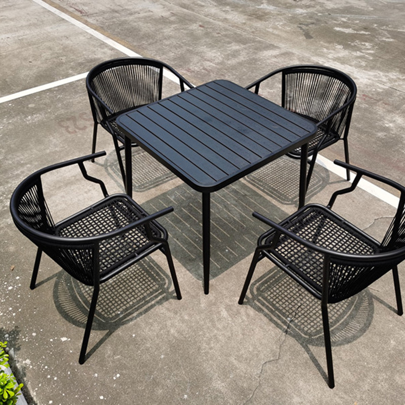China Gold Supplier for Large Corner Garden Furniture -
 Outdoor Patio Dining Set, Outdoor Metal Dining Table Set  – Yufulong
