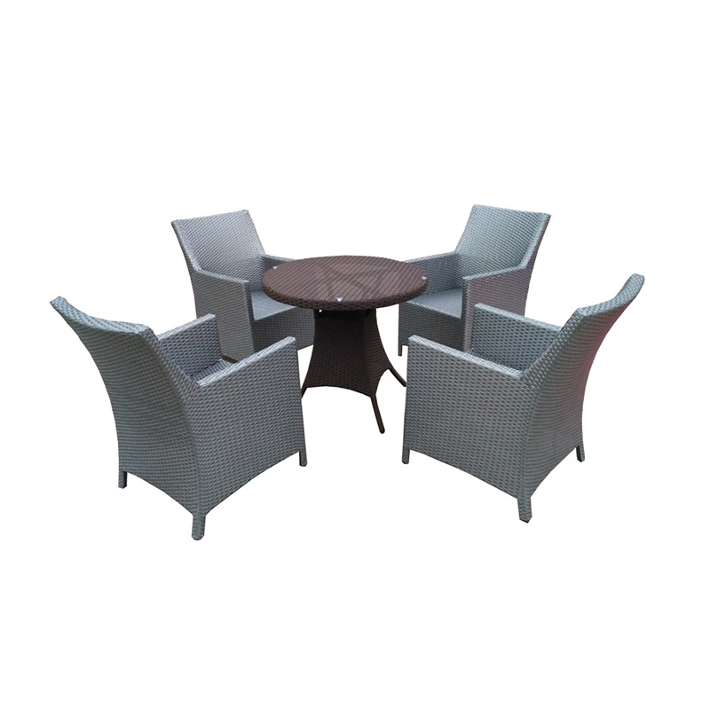 New Arrival China Round Chair -
 Indoor Outdoor Wicker Dining Set Furniture With Tempered Glass Top Table – Yufulong