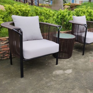 Good Quality Outdoor Balcony Set – Patio Furniture Set, Wicker Outdoor Chairs and Table for Balcony,Garden – Yufulong