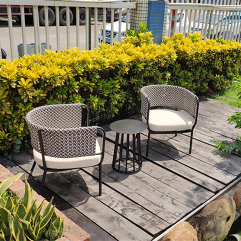 Good Quality Outdoor Balcony Set – Outdoor Recliner Hand-Woven Wicker Outdoor Armchair Patio Sofa Chair – Yufulong