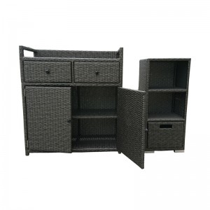 Decorative Patio Chic Weather Resistant Outdoor Storage Cabinet