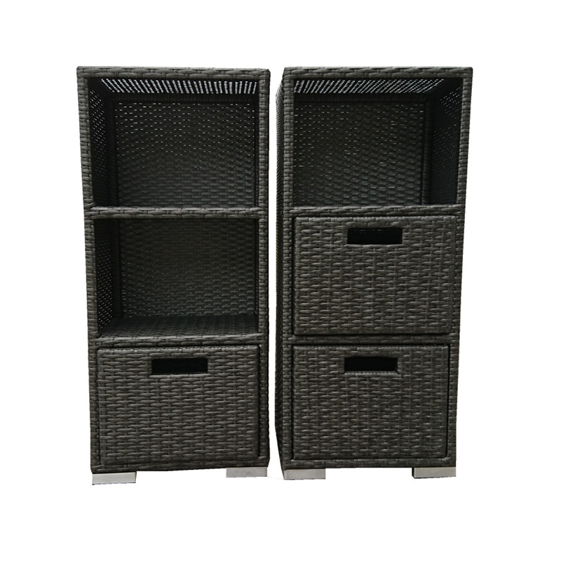 Good Quality Wicker Pot Planter Set – Outdoor Towel Storage Valet Holder, Poolside Rattan – Yufulong