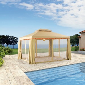 China Factory for China Super Large Natural Marble Sandstone Pillar Gazebo for Outdoor Decor