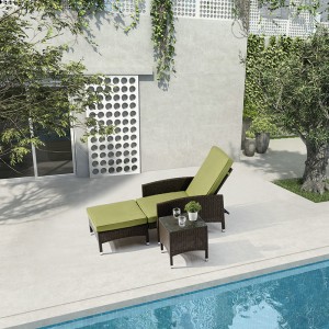 Manufactur standard China Swimming Pool Beach Sun Lounger Aluminum Deck Chair Outdoor Chair Chaise Lounge